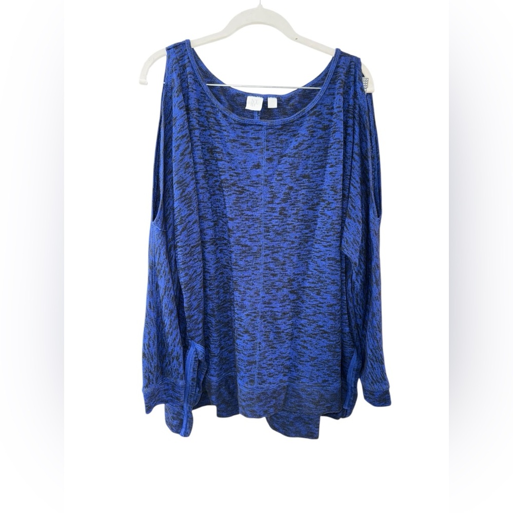 New‎ York & Company Cold Shoulder Sweater in Black and Blue Size L/XL
